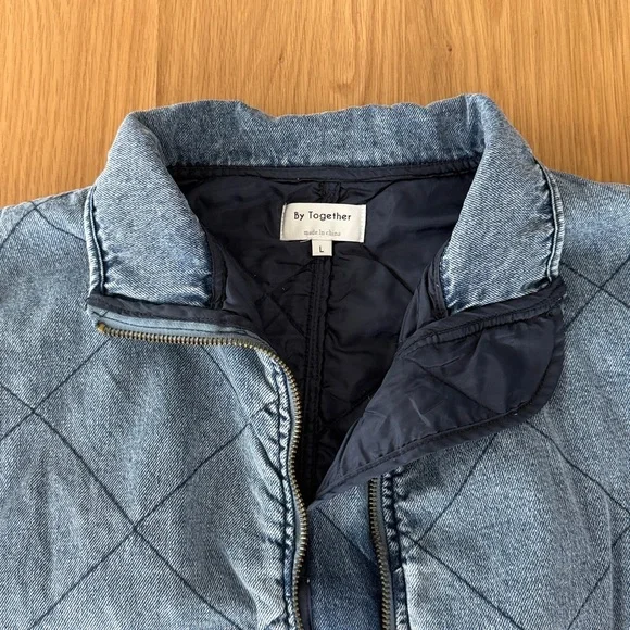 Vici Large Xander quilted denim jacket - Picture 3 of 3
